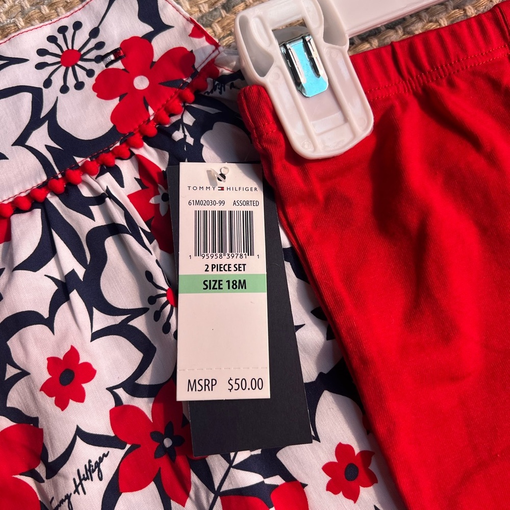 Tommy Hilfiger Toddler Girls 2 Piece Set - 18 Months - Picture 3 of 3